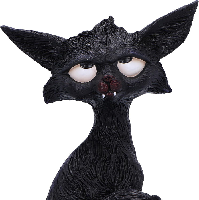 Nemesis Now Kit 21cm, Resin, Black, Whimsical Cat Figure, Silly Black Cat Ornament, Collectable Cat Giftware, Cast in the Finest Resin, Expertly Hand-Painted