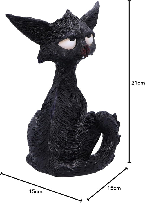 Nemesis Now Kit 21cm, Resin, Black, Whimsical Cat Figure, Silly Black Cat Ornament, Collectable Cat Giftware, Cast in the Finest Resin, Expertly Hand-Painted