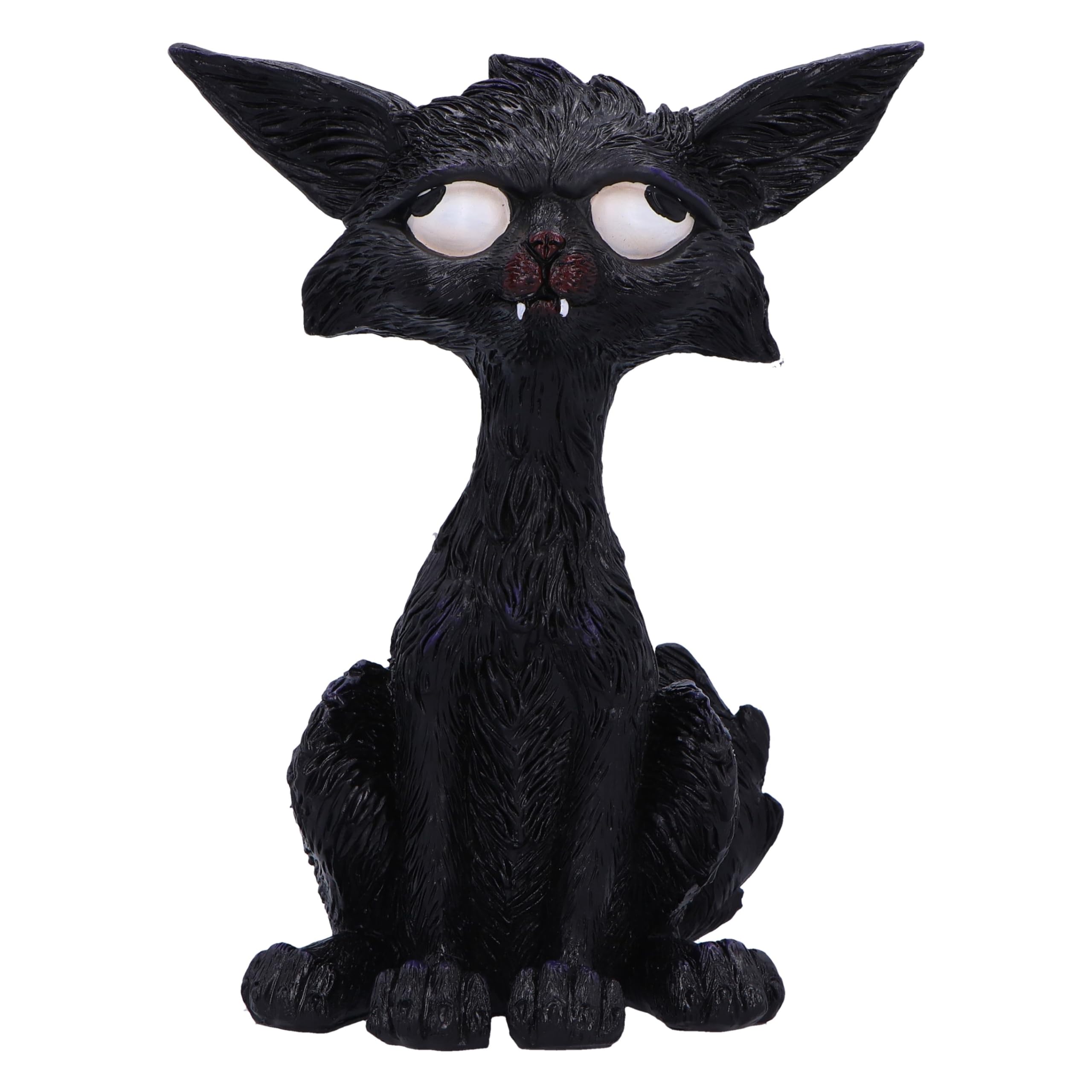 Nemesis Now Kat Figurine 20cm, Resin, Black, Whimsical Cat Figure, Silly Black Cat Ornament, Collectable Cat Giftware, Cast in the Finest Resin, Expertly Hand-Painted