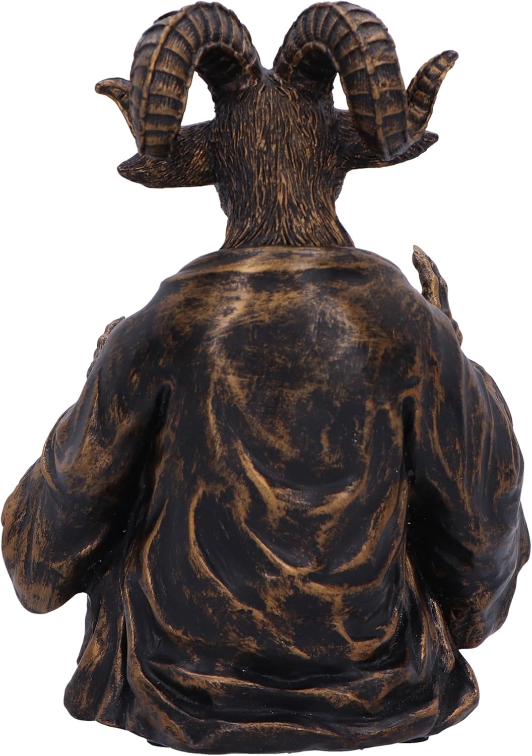 Nemesis Now Orbuculum of the Baphomet Illuminating Orb Figurine 16cm, Resin, Bronze, Baphomet Pentagram Ball, Baphomet & Orb Ornament, Cast in the Finest Resin, Finished in Bronze