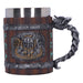 Nemesis Now Norseman Tankard 16cm, Resin, Brown, Viking Tankard, Norse Viking Design Beer Mug, Includes Stainless Steel Insert, Expertly Hand-Painted, Cast in The Finest Resin