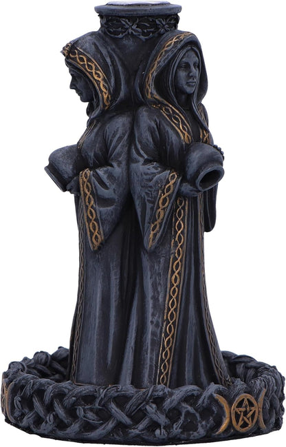 Triple Moon Goddess Backflow Incense Burner 15.5Cm