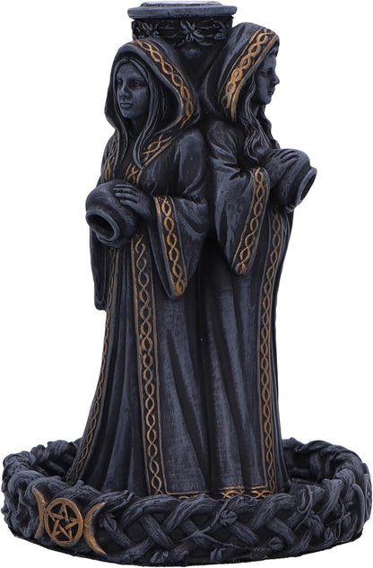 Triple Moon Goddess Backflow Incense Burner 15.5Cm