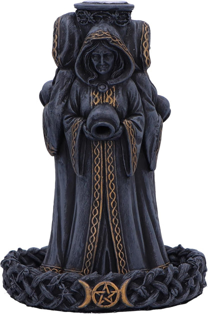 Triple Moon Goddess Backflow Incense Burner 15.5Cm