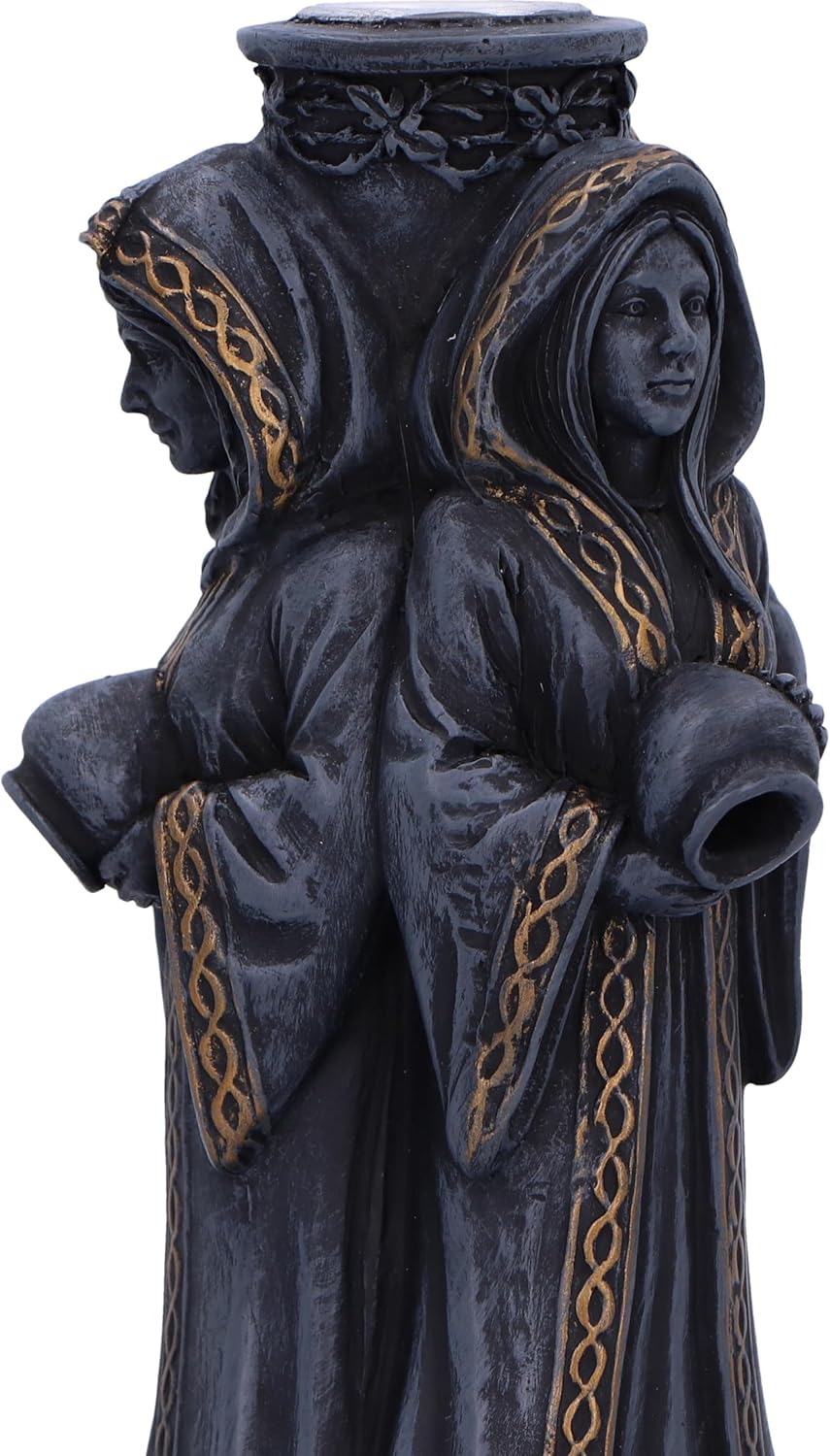 Triple Moon Goddess Backflow Incense Burner 15.5Cm