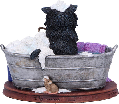 Nemesis Now Lisa Parker Bath Time Figurine 11cm, Resin, Inspired by Bath Time Artwork, Cat in Bath Tub Ornament, Lisa Parker Bathroom Decor, Cast in the Finest Resin, Expertly Hand-Painted