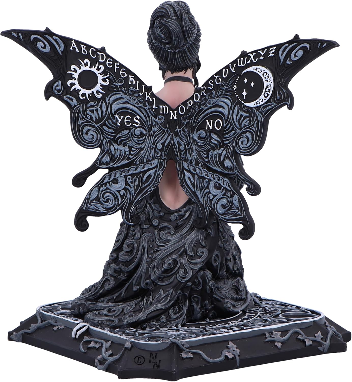 Nemesis Now Spirit Board Fairy Figurine 15cm, Resin, Black, Fairy Twist on Classic Spirit Board Design, Gothic Alternative Fairy Gift, Cast in the Finest Resin, Expertly Hand-Painted