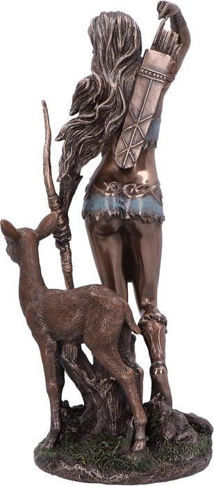 Nemesis Now Artemis Greek Goddess of the Hunt Figurine 25cm, Resin, Bronze, Goddess Ornament, Greek Mythology Ornament, Cast in Bronze Resin, Polished Finish