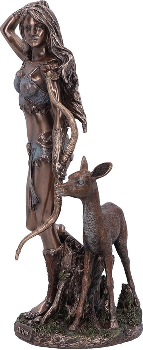 Nemesis Now Artemis Greek Goddess of the Hunt Figurine 25cm, Resin, Bronze, Goddess Ornament, Greek Mythology Ornament, Cast in Bronze Resin, Polished Finish