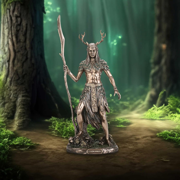 Nemesis Now Cernunnos The Horned God Figurine 26cm, Resin, Bronze, Greek God with Antlers, Greek God of the Forest, Mythology Décor, Cast in the Finest Resin, Expertly Hand-Painted