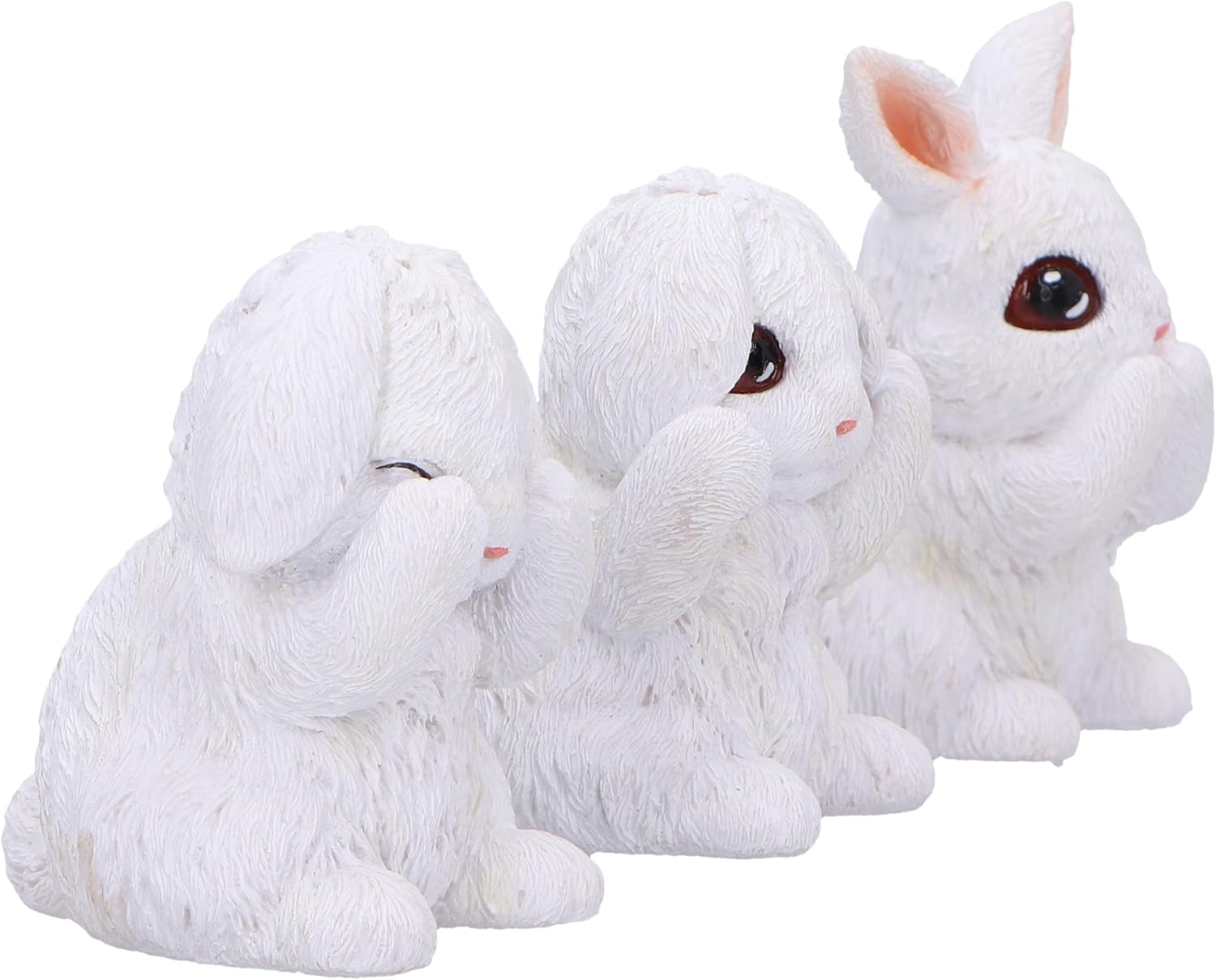 Nemesis Now Three Wise Bunnies Figurines, Resin, Cast in the Finest Resin, Expertly Hand-Painted