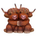 Nemesis Now Highland Hug Highland Hugging Cows Figurine, Resin, Brown, Cast in the Finest Resin, Expertly Hand-Painted