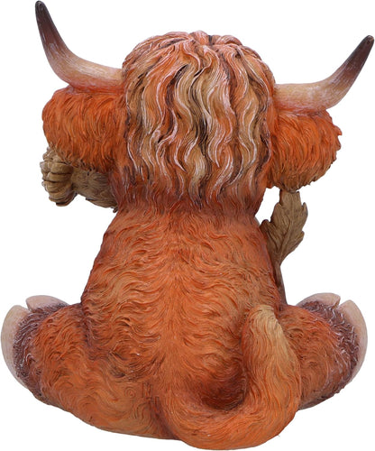Nemesis Now Highland Thistle Highland Thistle Cow Figurine, Resin, Brown, Cast in the Finest Resin, Expertly Hand-Painted