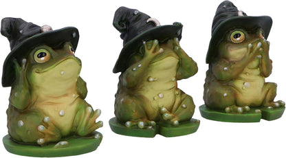 Nemesis Now Animal Three Wise Figurine Trio, Resin, Multicolour, 10cm