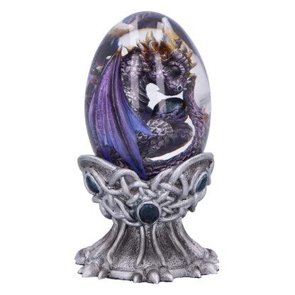 Nemesis Now Elemental Dragonlings - Air Purple Dragon Glass Egg Tankard, Resin, Purple, Cast in the Finest Resin, Expertly Hand-Painted