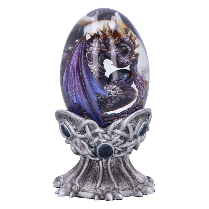 Nemesis Now Elemental Dragonlings - Air Purple Dragon Glass Egg Tankard, Resin, Purple, Cast in the Finest Resin, Expertly Hand-Painted