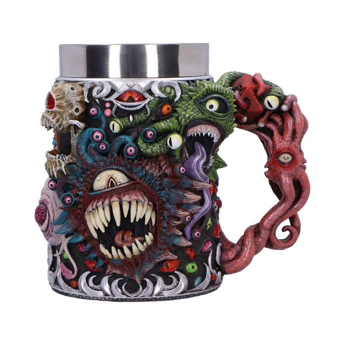 Nemesis Now Dungeons & Dragons Beholder Tankard Fantasy-glazen met rollenspellen, officieel gelicentieerd product van D&D