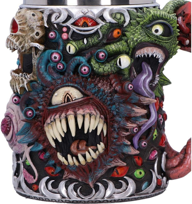 Nemesis Now Dungeons & Dragons Beholder Tankard Fantasy-glazen met rollenspellen, officieel gelicentieerd product van D&D