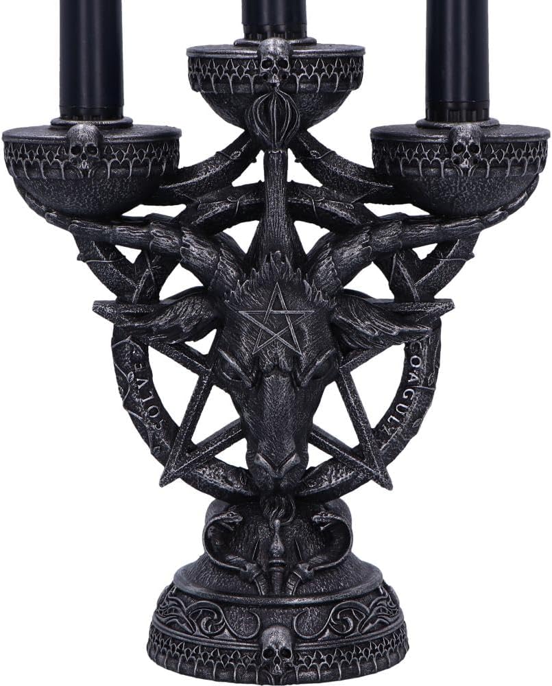 Baphomet`S Radiance Candelabra With Led Candles