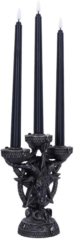 Baphomet`S Radiance Candelabra With Led Candles
