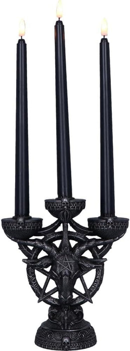 Baphomet`S Radiance Candelabra With Led Candles