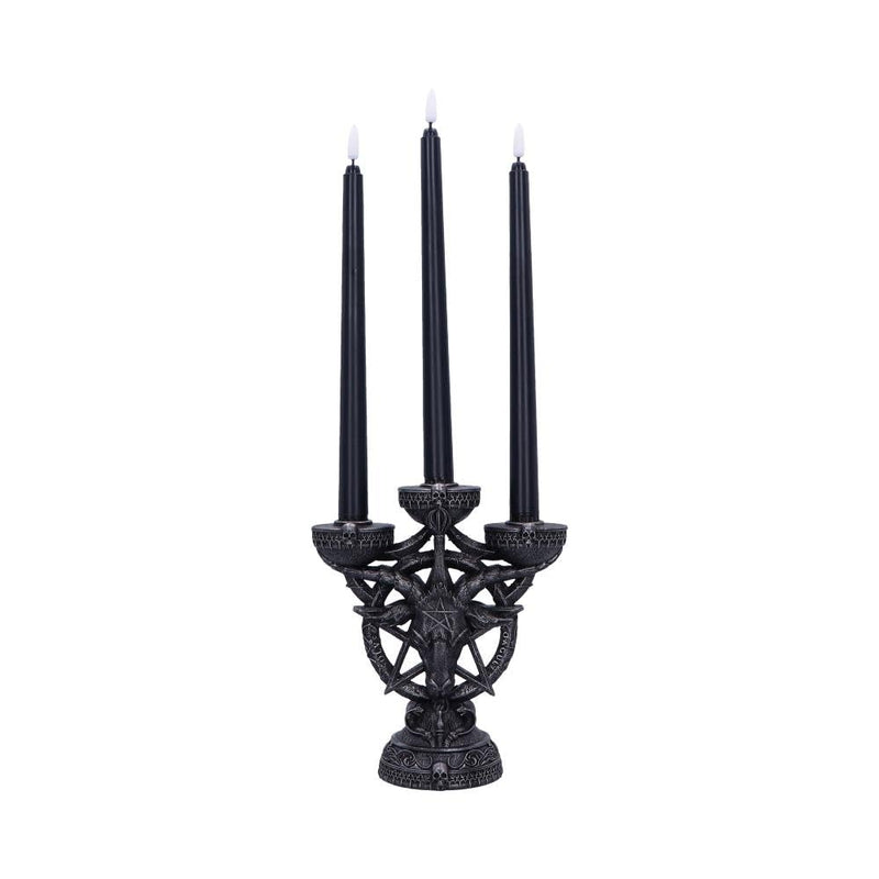 Baphomet`S Radiance Candelabra With Led Candles