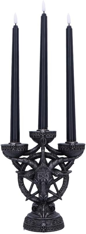 Baphomet`S Radiance Candelabra With Led Candles