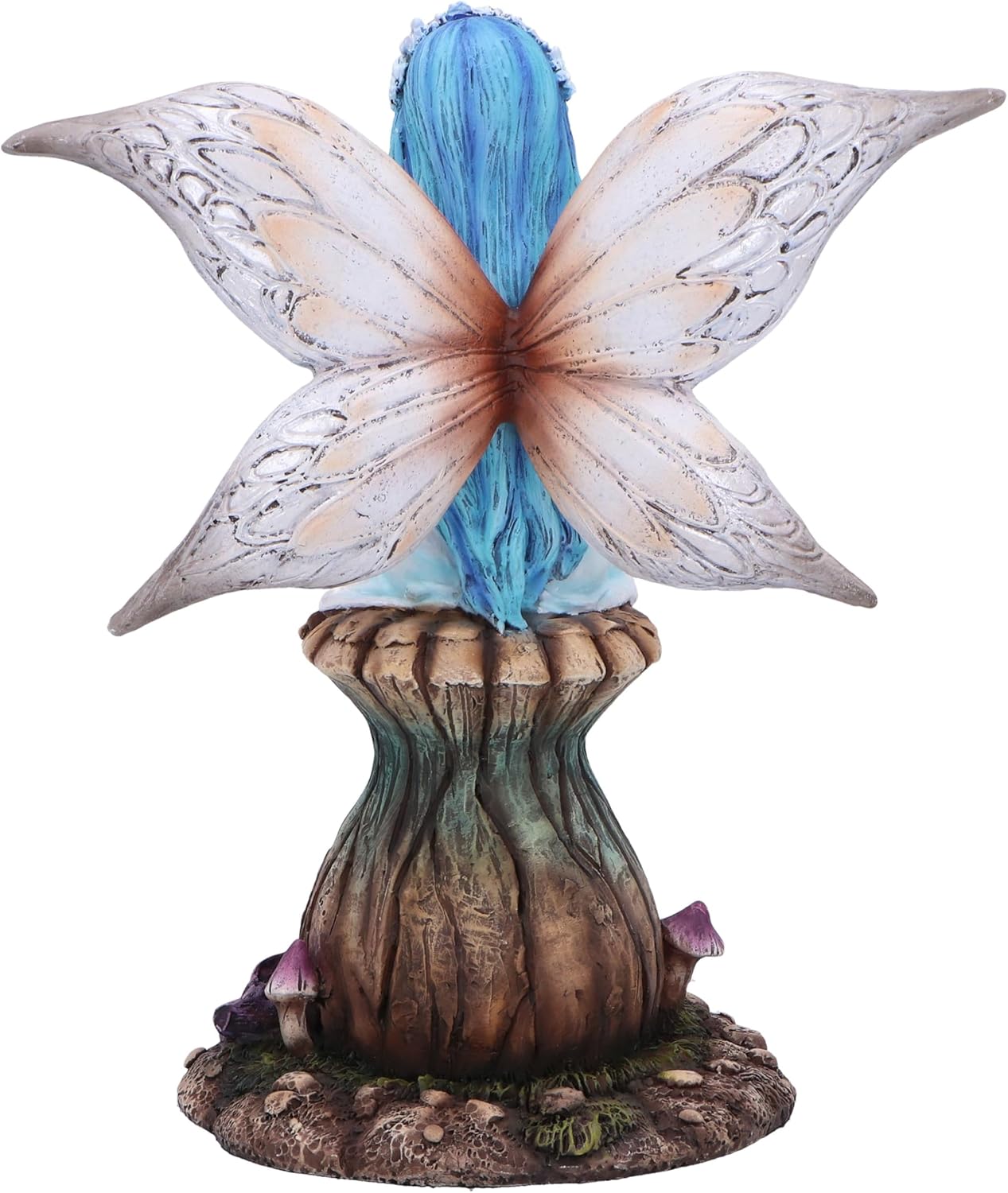 Nemesis Now Bryony Fairy on Mushroom Blue, Resin, Cast in the Finest Resin, Expertly Hand-Painted