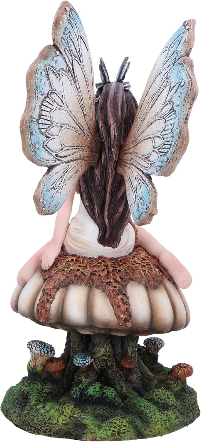 Nemesis Now Chrysalis Fairy on Mushroom Brown, Resin, Cast in the Finest Resin, Expertly Hand-Painted