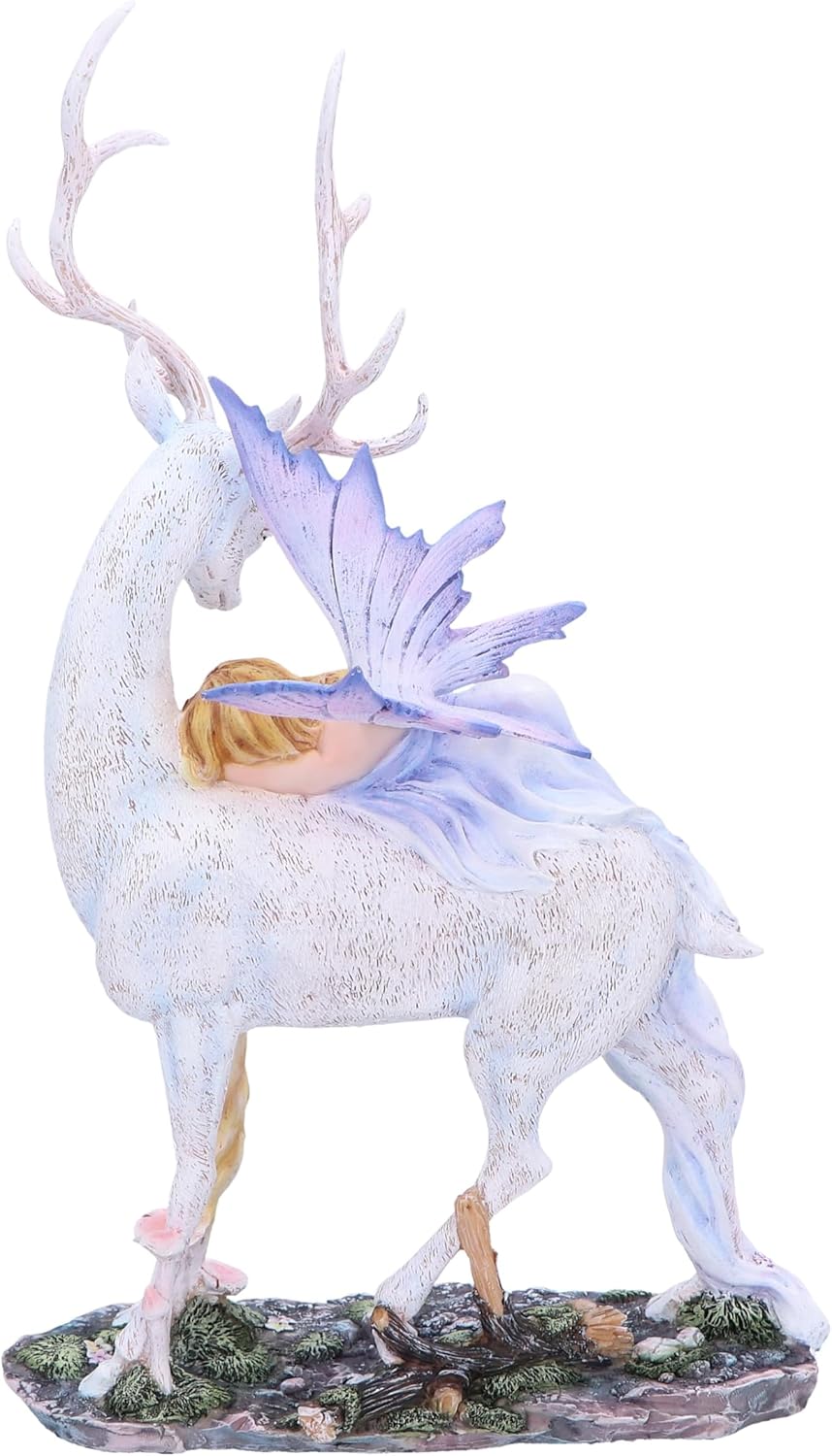 Nemesis Now Evelyn Sleeping Fairy on Deer, Resin, Cast in the Finest Resin, Expertly Hand-Painted