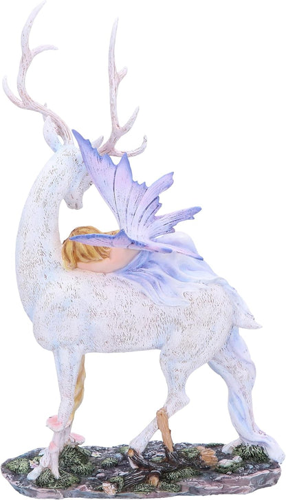 Nemesis Now Evelyn Sleeping Fairy on Deer, Resin, Cast in the Finest Resin, Expertly Hand-Painted