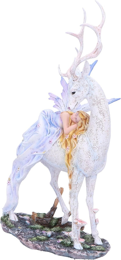 Nemesis Now Evelyn Sleeping Fairy on Deer, Resin, Cast in the Finest Resin, Expertly Hand-Painted
