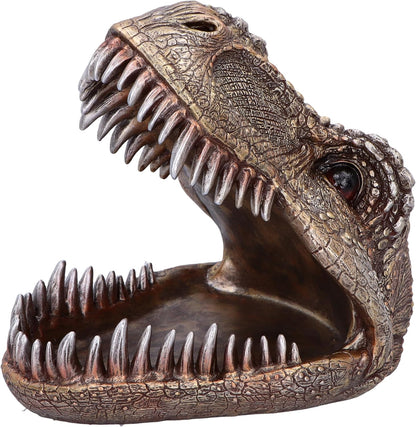 Nemesis Now Tyrannosaurus Rex Dish Dinosaur Head Plate 28cm, Resin, Cast in the Finest Resin, Expertly Hand-Painted