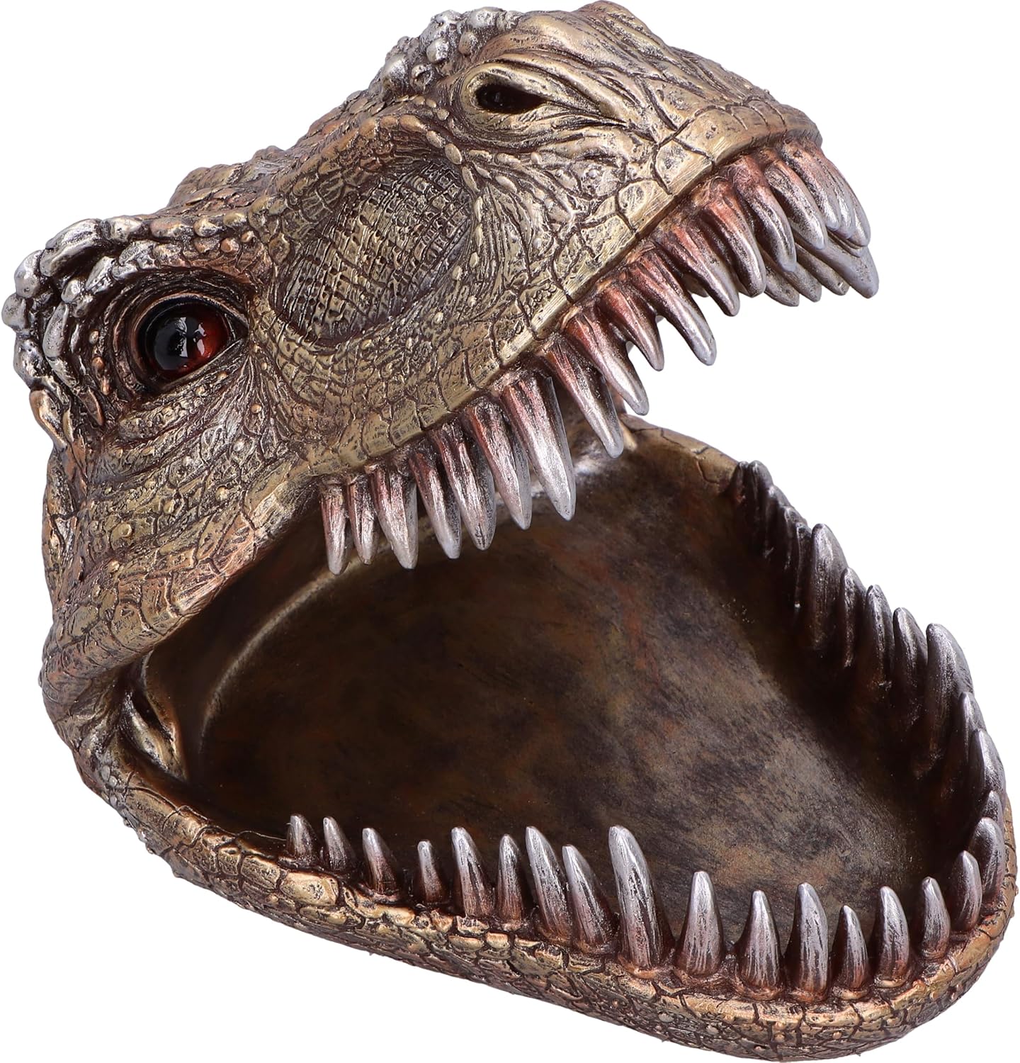 Nemesis Now Tyrannosaurus Rex Dish Dinosaur Head Plate 28cm, Resin, Cast in the Finest Resin, Expertly Hand-Painted