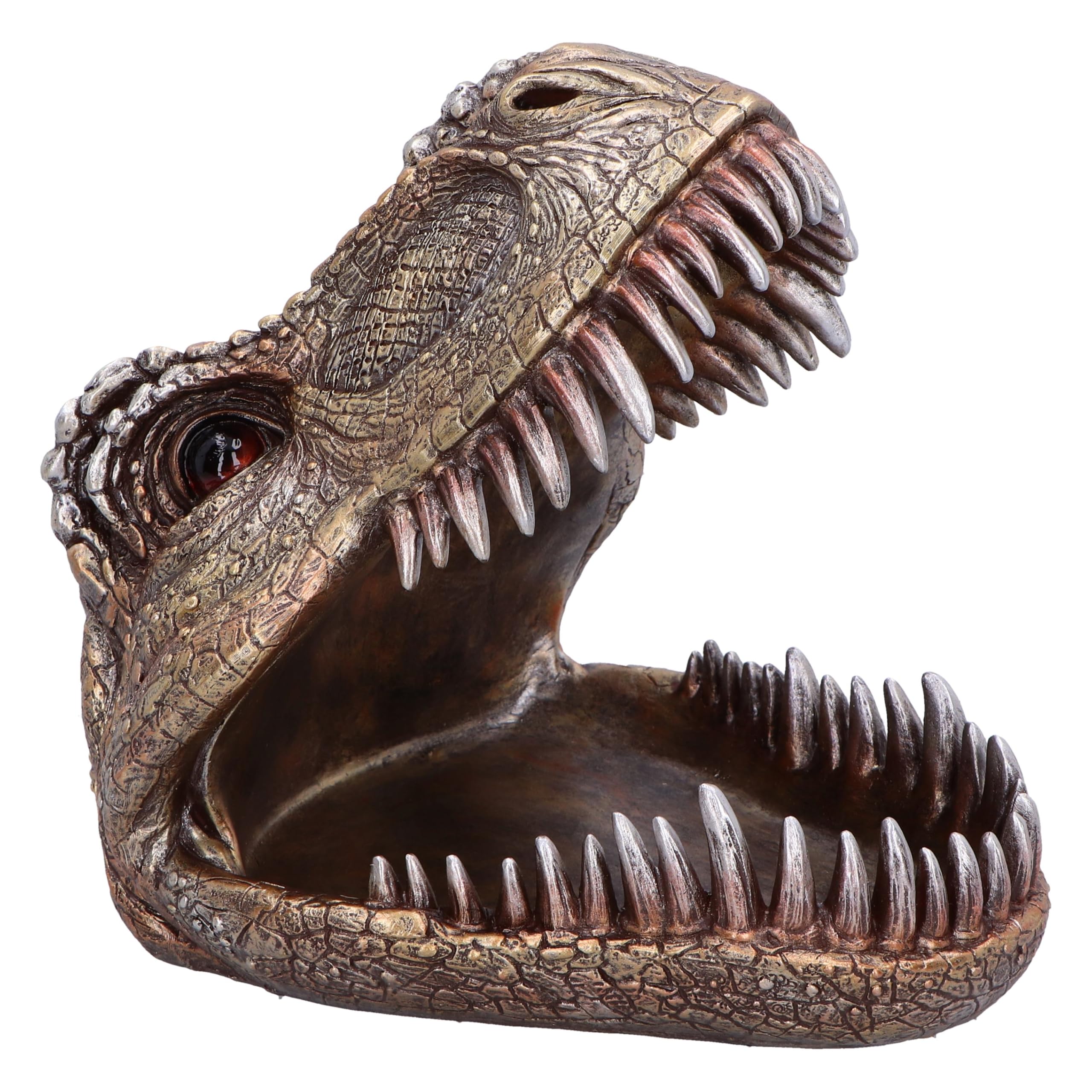 Nemesis Now Tyrannosaurus Rex Dish Dinosaur Head Plate 28cm, Resin, Cast in the Finest Resin, Expertly Hand-Painted