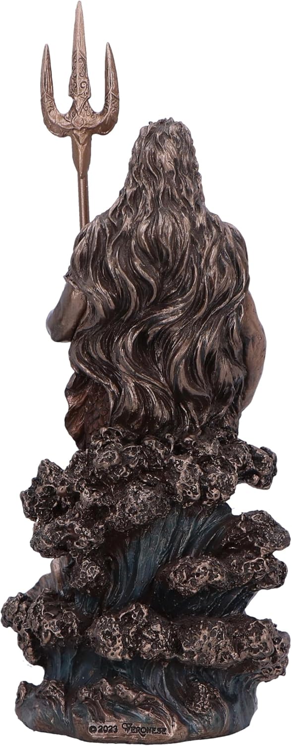 Nemesis Now Poseidon Greek God of the Sea (Medium) 18cm, Resin, Cast in the Finest Resin, Expertly Hand-Painted