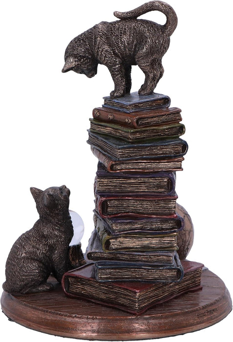Nemesis Now Feline Scholars 18.5cm, Resin, Cast in the Finest Resin, Expertly Hand-Painted