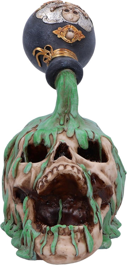 Nemesis Now Fatal Elixir Skull Potion Bottle 19.5cm, Resin, Cast in the Finest Resin, Expertly Hand-Painted