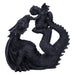 Nemesis Now Drakaina and Dragonling Dragon Plus Baby 23cm, Resin, Cast in the Finest Resin, Expertly Hand-Painted, Black