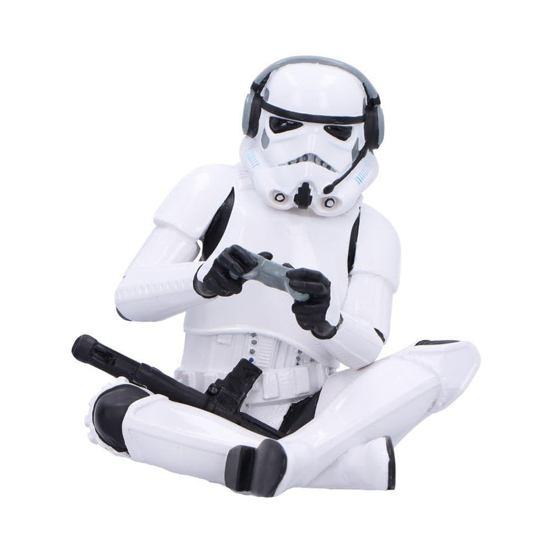 Nemesis Now Stormtrooper Game On! Figurine, Officially Licensed Star Wars Collectible, Gaming and Sci-Fi Decor for Fans