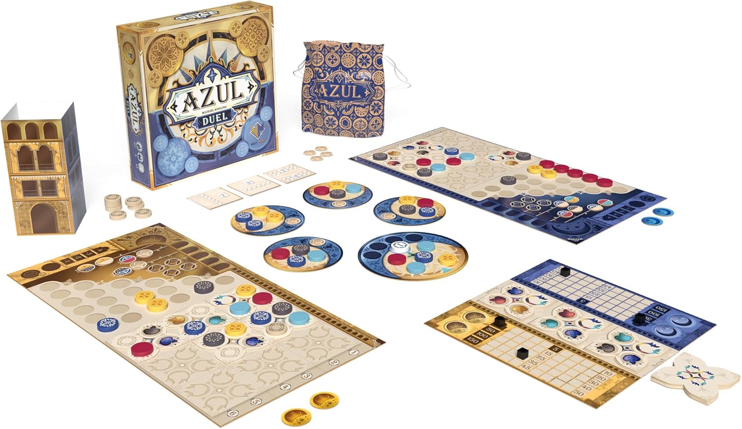 Next Move | Azul Duel | Board Game | Ages 10+ | 2 Players | 45 Minutes Playing Time