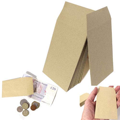 Indigo Plain Money Dinner Brown Manilla Envelopes (200
