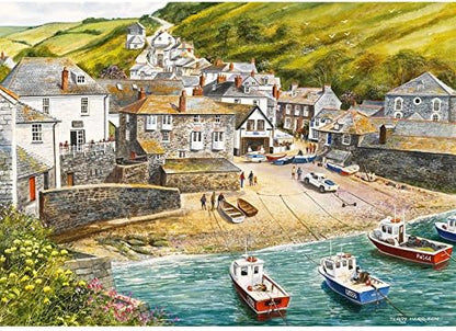 Port Isaac | 500 Piece Jigsaw Puzzle | Coastal Cornwall Jigsaw | | Sustainable Jigsaw Puzzle for Adults | Premium 100% Recycled Board | Great Gift for Adults | Gibsons Games