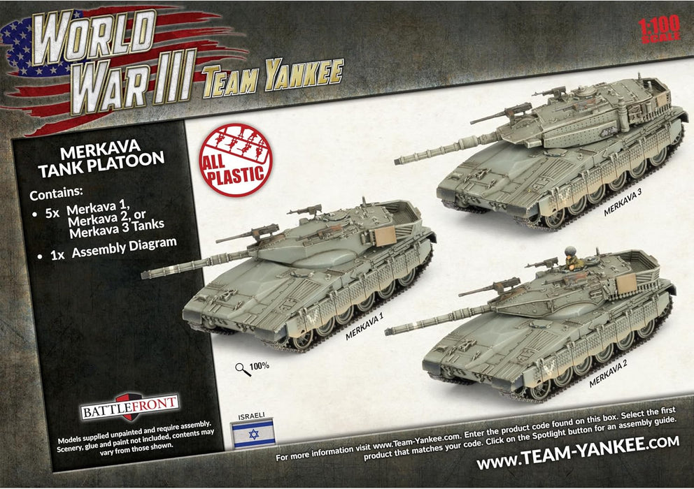 Flames of War - Team Yanke - Pelotón de tanques Merkava 3