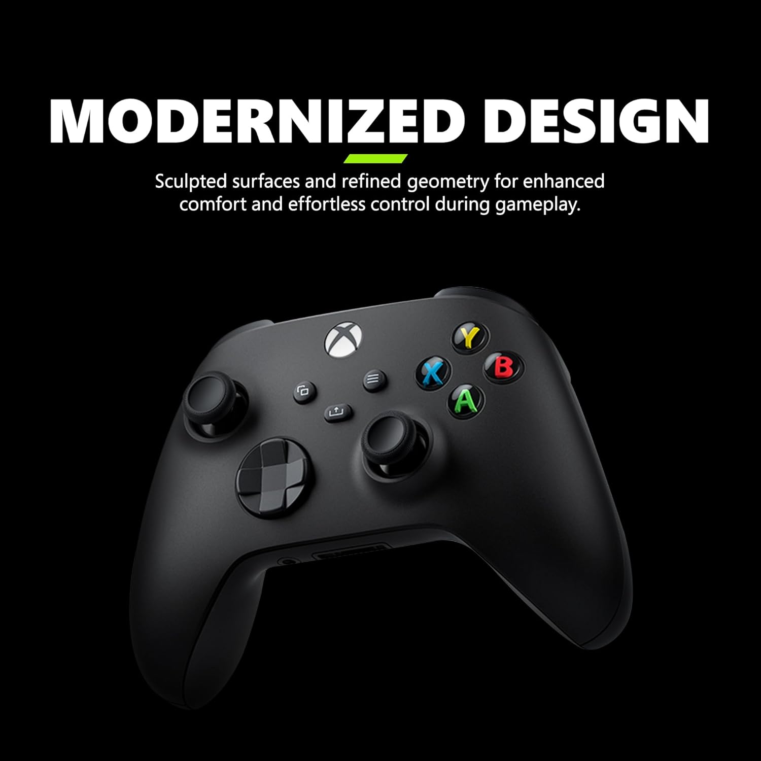 Xbox Wireless Gaming Controller (2025) – Carbon Black – Play on, Windows, Android, iOS, FireTV Sticks, Smart TVs, VR Headsets