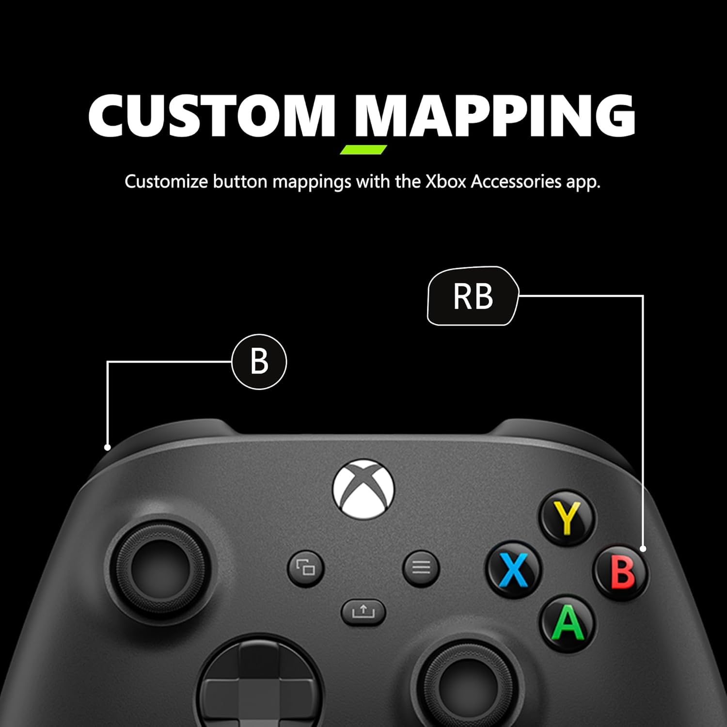 Xbox Wireless Gaming Controller (2025) – Carbon Black – Play on, Windows, Android, iOS, FireTV Sticks, Smart TVs, VR Headsets