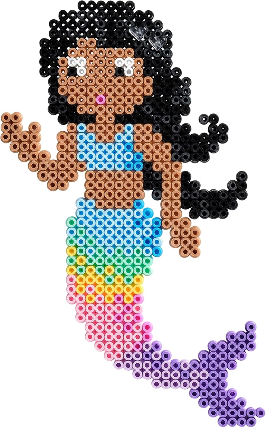 Hama Gift Box - Mermaids | Approx. 4.000 Beads, 2 Large Square pegboards No. 234, 2 Hama Gems, Colour Printed Design Sheet, Instructions and Ironing Paper