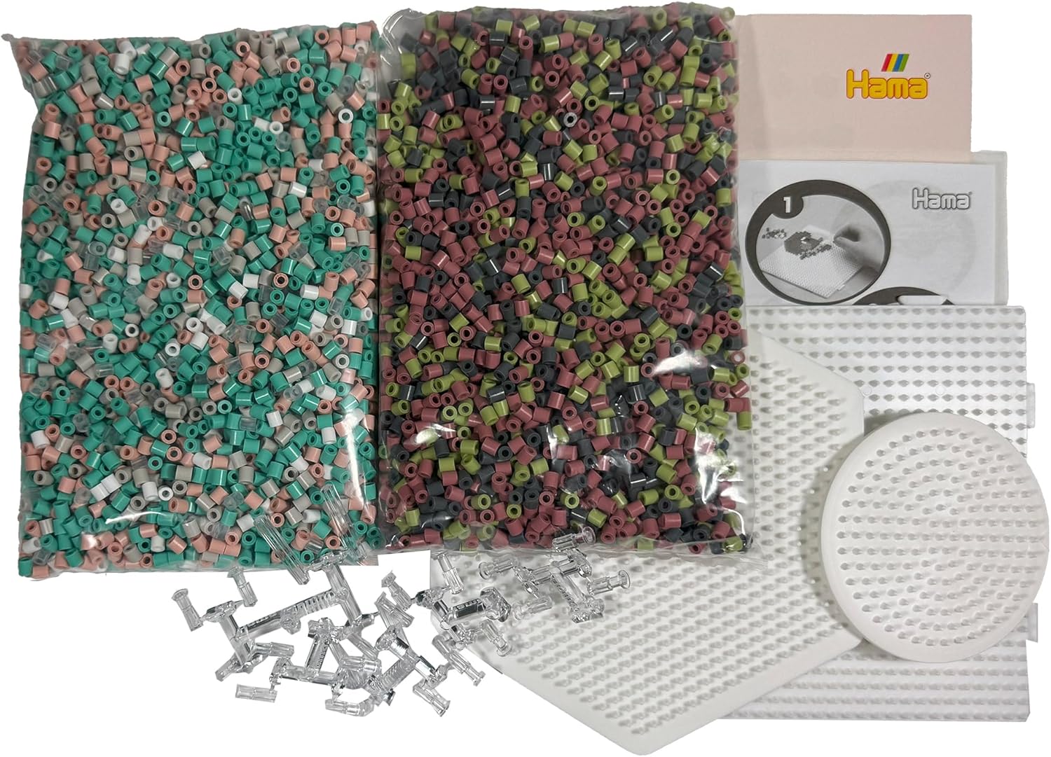 Hama Art - 3D Birthday Train | Approx. 6.000 Beads, 3 pegboards, 4 Hama Connectors, Colour Printed Design Sheet, Instructions & Ironing Paper