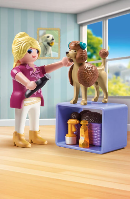 Playmobil Dog Groomer – Pet Stylist Figure with Grooming Tools & Accessories for Creative Play