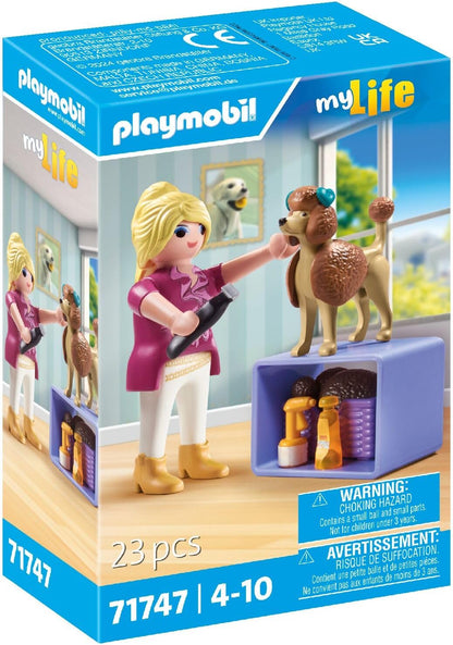 Playmobil Dog Groomer – Pet Stylist Figure with Grooming Tools & Accessories for Creative Play